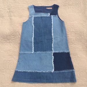 Patchwork Denim Mini Dress